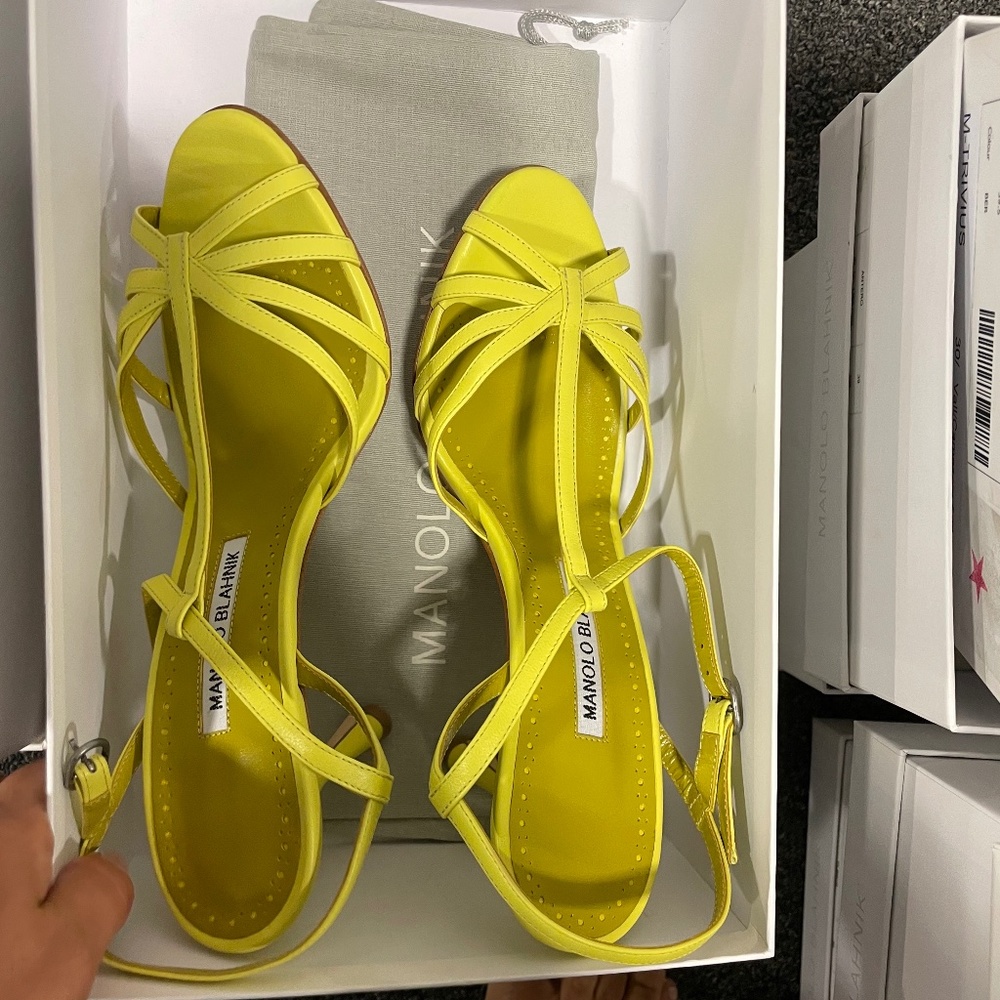 Manolo Blahnik T- Strap sandals